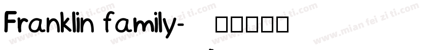 Franklin family字体转换